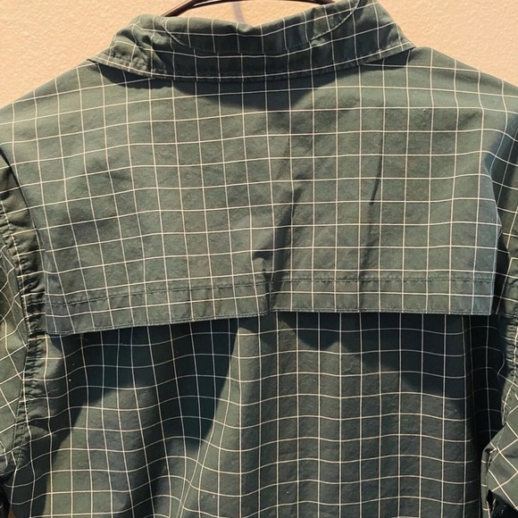 The North Face  Shirt Mens Size Small Green Plaid Long Sleeve Button - Picture 5 of 15
